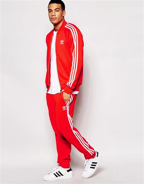 adidas jogginganzug herren rot|Adidas originals herren trainers.